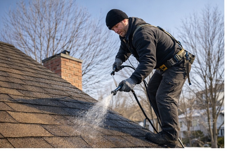 Residential Roof Refurbishment Project in Akron, Ohio No Tear-Off Required